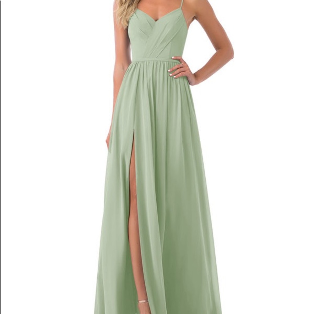 Azazie Cora Dress (Dusty Sage) (A4)